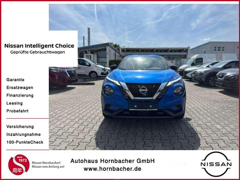 Magnetic blue Gebraucht 2024 Nissan Juke Acenta SUV | 24.500 € (Teuer) - Bild 1/4