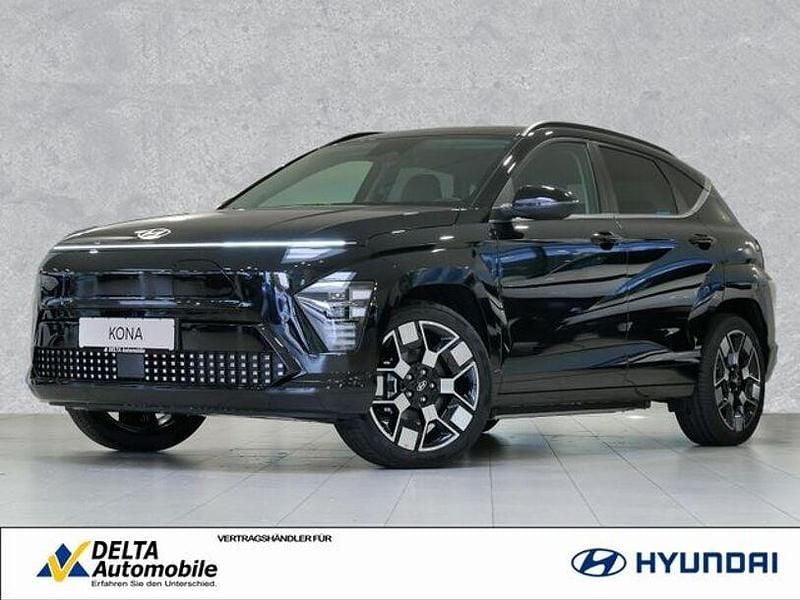 Abyss black Gebraucht 2024 Hyundai Kona Prime SUV | 33.760 € (Guter Preis) - Bild 1/4