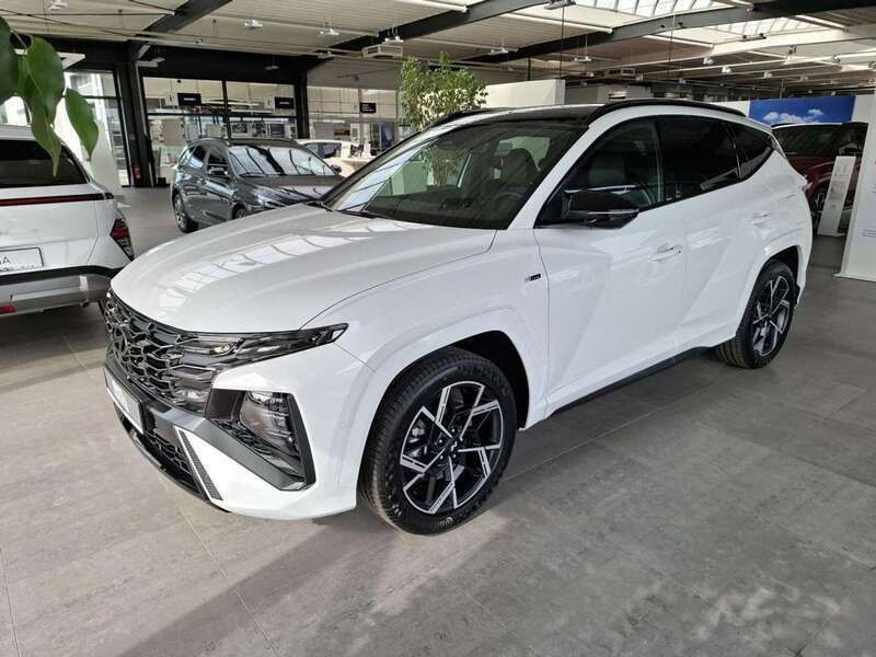 Atlas white (weiß) Neu 2025 Hyundai Tucson N Line SUV | 35.990 € (Fairer Preis) - Bild 1/4