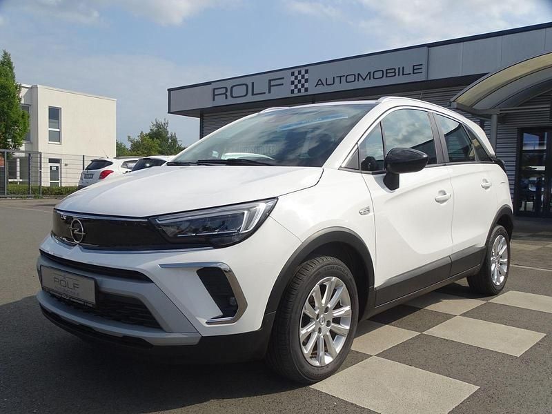 Weiß jade weiss/arktis weiss (metallic) Gebraucht 2022 Opel Crossland Elegance SUV | 15.980 € (Fairer Preis) - Bild 1/3