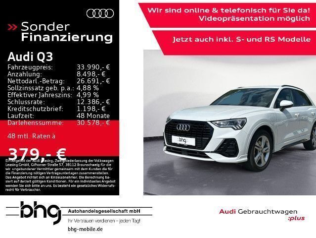 Weiß Gebraucht 2022 Audi Q3 S-Line SUV | 33.990 € (Fairer Preis) - Bild 1/4