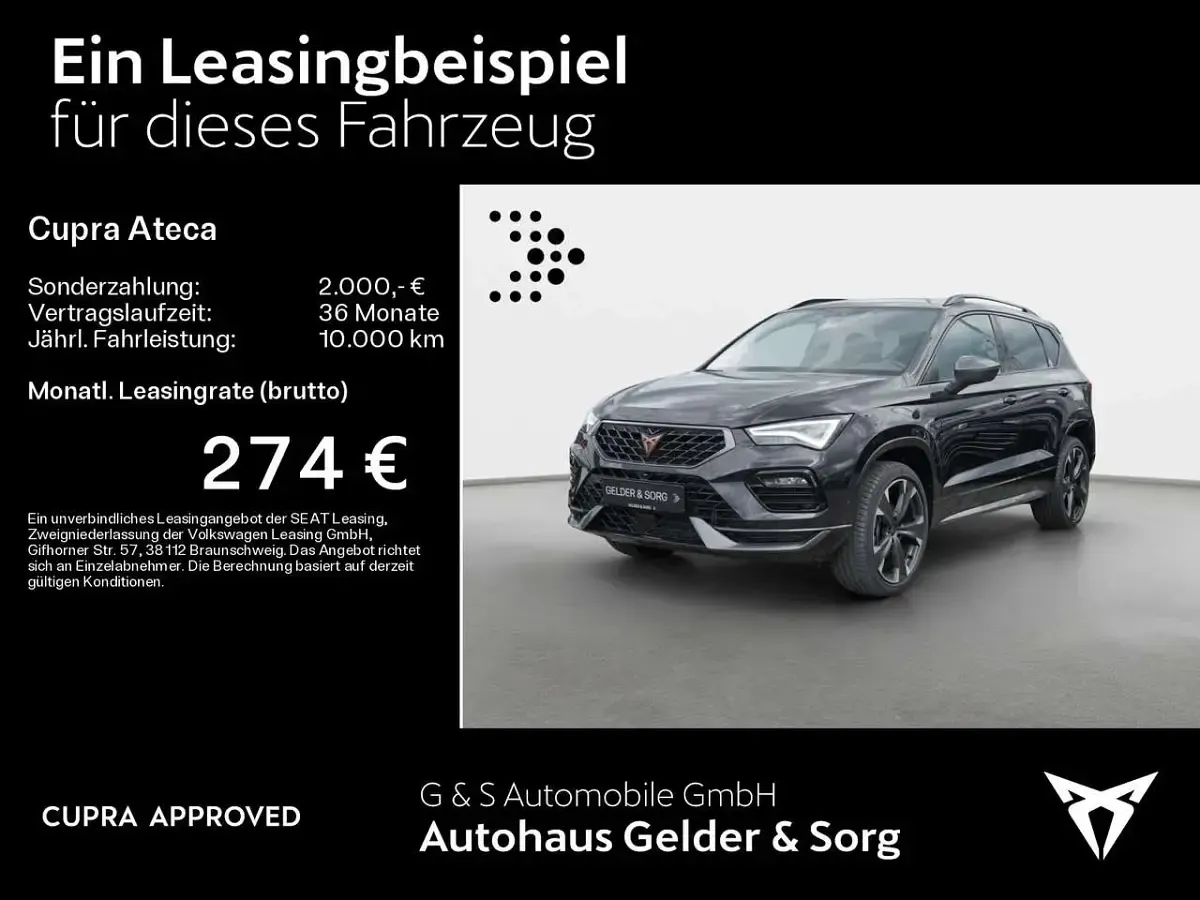Używany Cupra Ateca 190 KM (139 kW) 2025 Czarny SUV