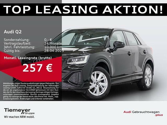 Mythosschwarz metallic Gebraucht 2024 Audi Q2 S-Line SUV | 38.070 € (Etwas zu teuer) - Bild 1/2