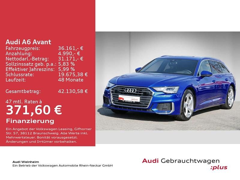 Gebraucht Audi A6 S-Line 299 PS (219 kW) 2022 Ultrablau metallic Kombi