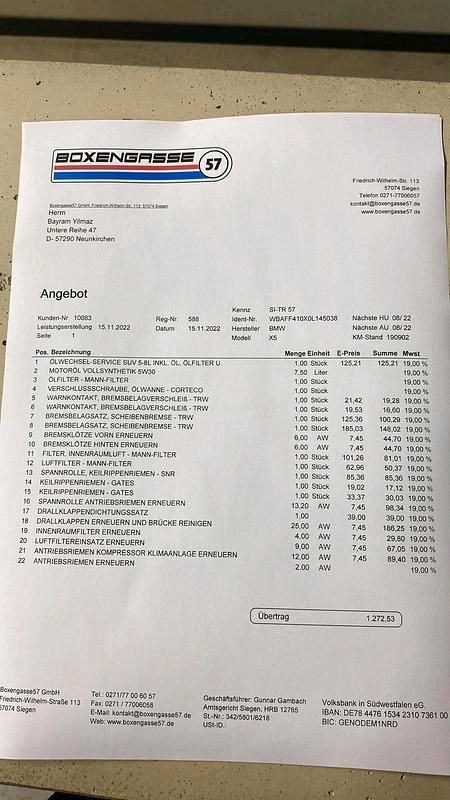 Grau Gebraucht 2009 BMW X5 Sport Line SUV | 6.950 € (Superpreis) - Bild 1/2