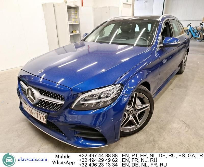 Blau Gebraucht 2019 Mercedes C160 AMG Coupé | 17.061 € (Superpreis) - Bild 1/4