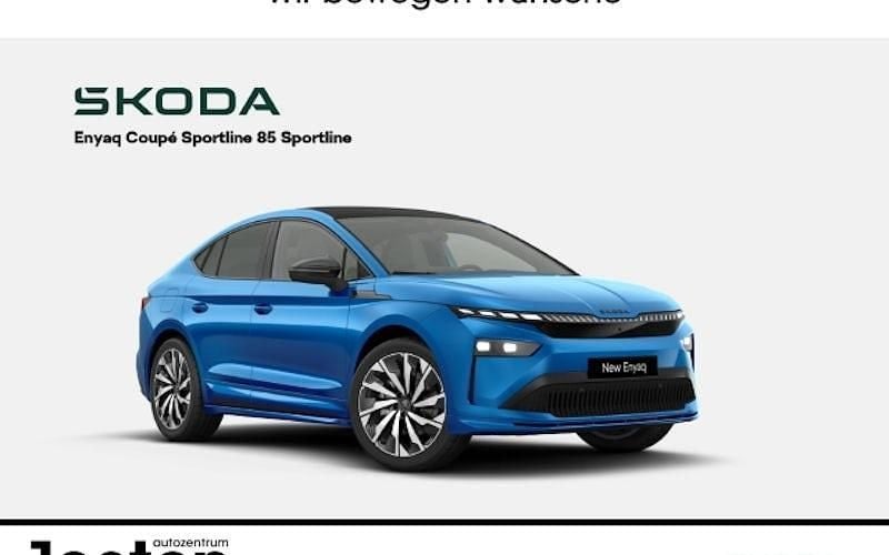 Raceblau metallic Neu 2025 Skoda Enyaq iV SportLine SUV | 55.690 € (Fairer Preis) - Bild 1/4