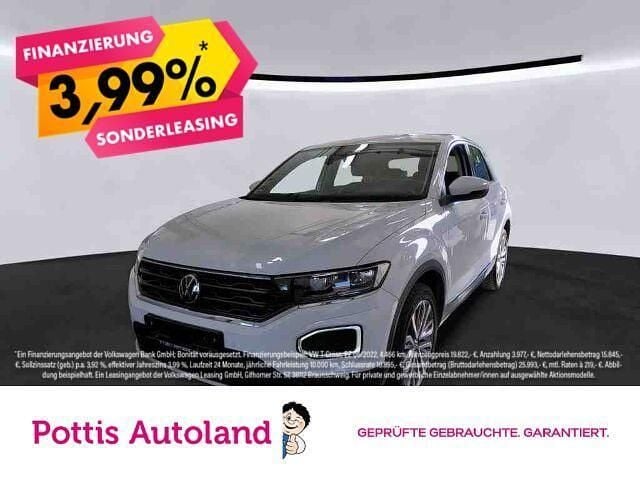 Weiss Gebraucht 2021 VW T-Roc Style SUV | 23.969 € (Fairer Preis) - Bild 1/3