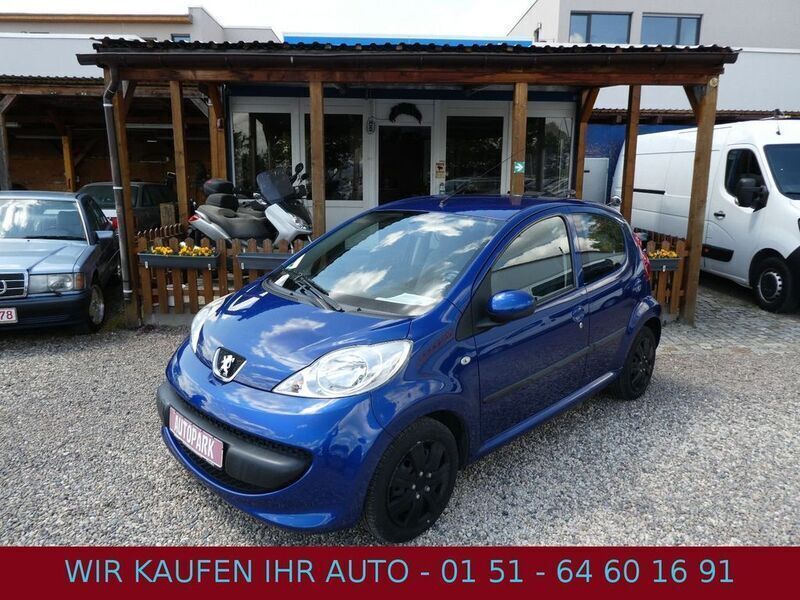 Blau Gebraucht 2008 Peugeot 107 Filou Kleinwagen | 1.990 € (Guter Preis) - Bild 1/4
