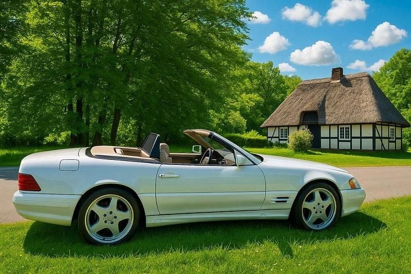 Weiß Gebraucht 2000 Mercedes SL500 AMG Cabrio | 32.999 € (Superpreis) - Bild 1/4