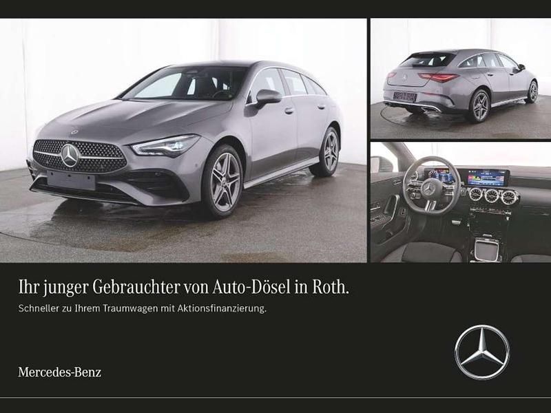 Mountaingrau met. Gebraucht 2024 Mercedes CLA250e AMG line Limousine | 36.990 € (Guter Preis) - Bild 1/4