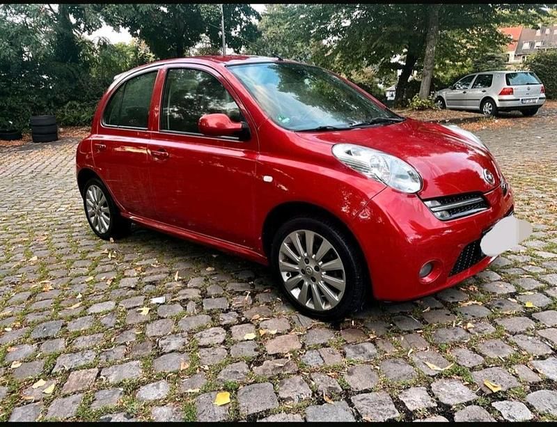 Rot Gebraucht 2006 Nissan Micra Acenta Kleinwagen | 1.200 € (Fairer Preis) - Bild 1/4