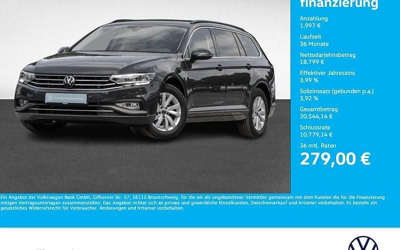 Grau Gebraucht 2021 VW Passat Business Kombi | 20.796 € (Guter Preis) - Bild 1/4