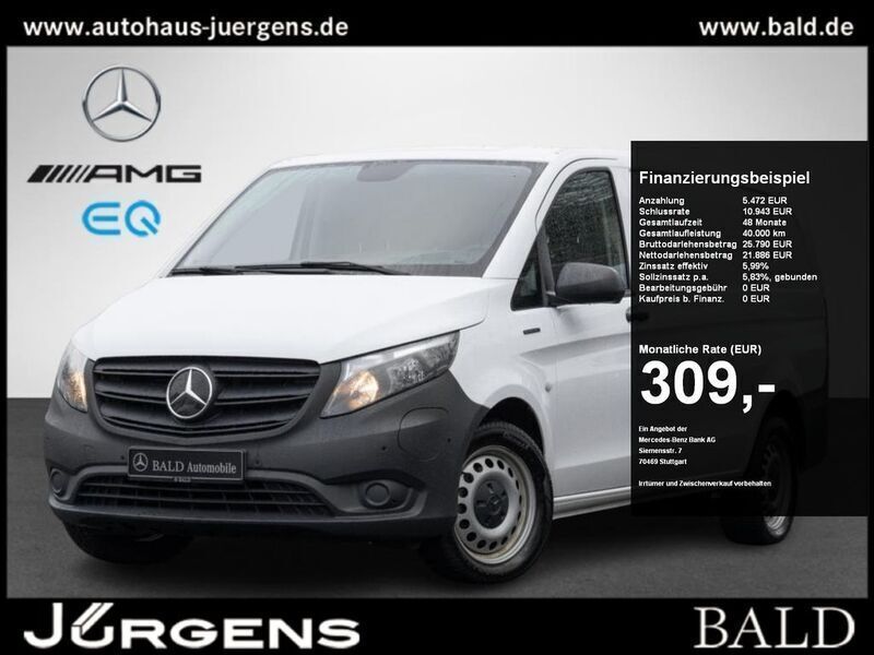 Arktikweiss Gebraucht 2023 Mercedes e-Vito Van / Kleinbus | 27.237 € (Fairer Preis) - Bild 1/4