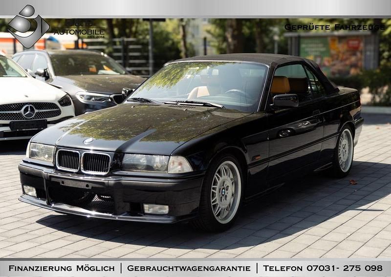 Schwarz Gebraucht 1994 BMW 320 Cabriolet Performance Cabrio | 14.990 € - Bild 1/4