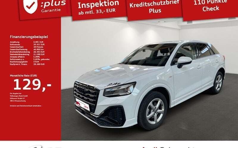 Weiß Gebraucht 2024 Audi Q2 S-Line SUV | 28.490 € (Superpreis) - Bild 1/2