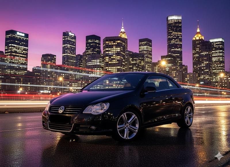 Brugt VW Eos Individual 200 HK (147 kW) 2008 Sort Cabriolet