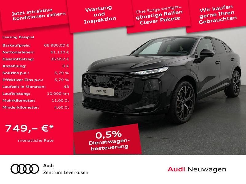 Mythosschwarz Neu 2025 Audi Q3 Sportback S-Line SUV | 68.980 € (Teuer) - Bild 1/4