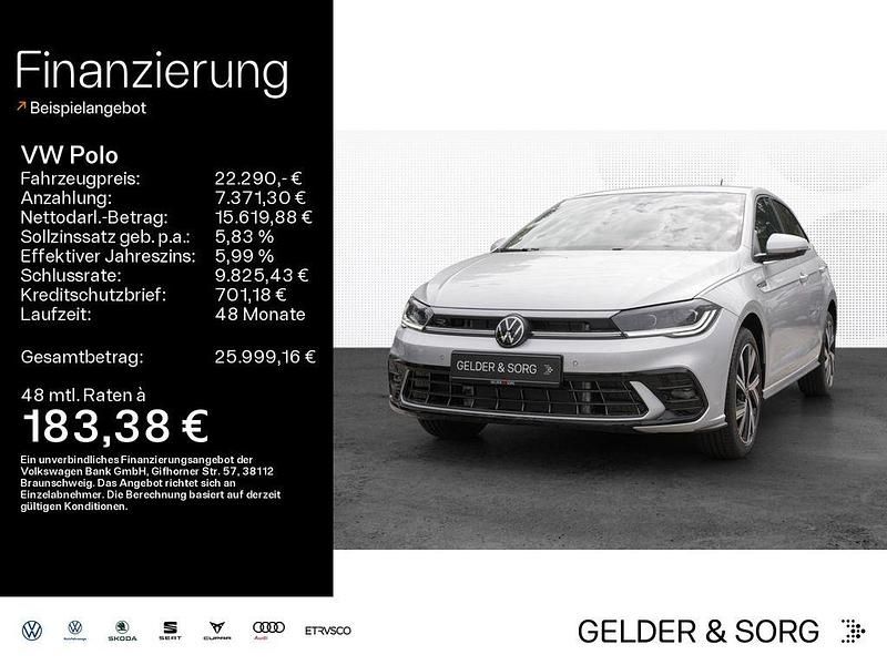 Reflexsilber metallic Gebraucht 2024 VW Polo R-line Kleinwagen | 24.190 € (Fairer Preis) - Bild 1/4