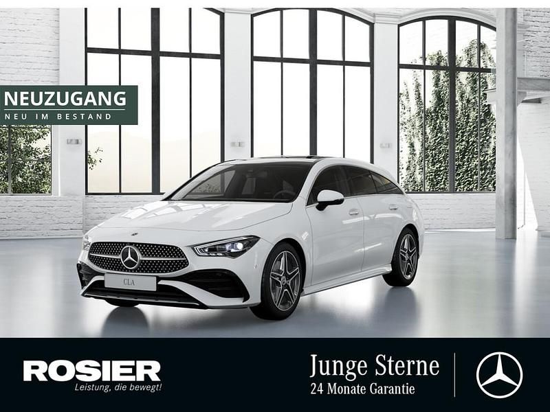 Weiss / polarweiß Gebraucht 2024 Mercedes CLA200 Shooting Brake Premium Kombi | 38.890 € (Teuer) - Bild 1/4