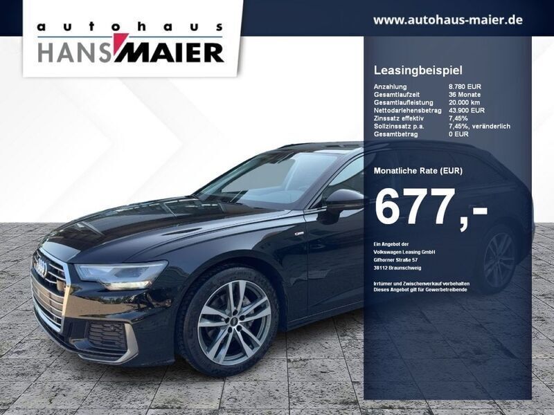 Mythosschwarz metallic Gebraucht 2021 Audi A6 Basis Kombi | 43.900 € - Bild 1/4