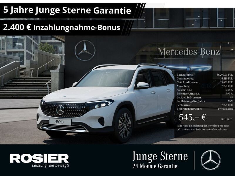 Weiss / polarweiß Gebraucht 2024 Mercedes EQB300 Advanced Plus SUV | 36.290 € (Fairer Preis) - Bild 1/4