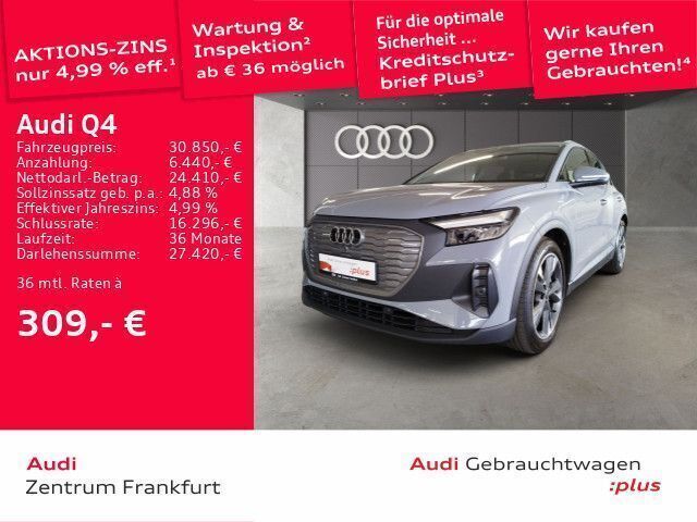Kieselgrau Gebraucht 2022 Audi Q4 e-tron Comfort SUV | 30.850 € (Guter Preis) - Bild 1/2