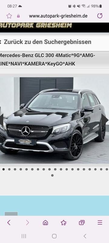 Schwarz Gebraucht 2017 Mercedes GLC300 AMG line SUV | 23.900 € (Guter Preis) - Bild 1/4