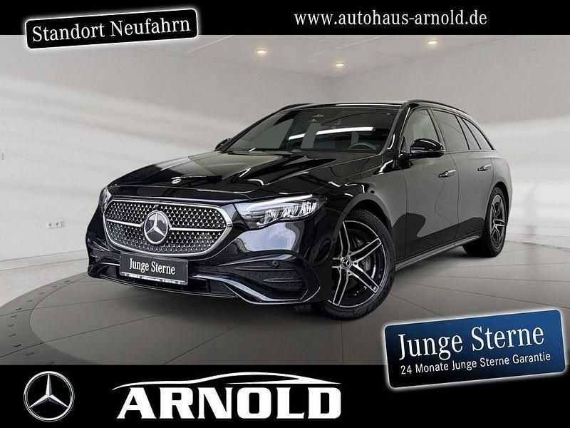 Schwarz (obsidianschwarz) Gebraucht 2024 Mercedes E200 AMG line Kombi | 44.850 € (Superpreis) - Bild 1/4