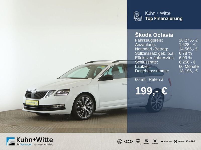 Moonweiss metallic Gebraucht 2018 Skoda Octavia LAURIN & KLEMENT Kombi | 16.275 € (Fairer Preis) - Bild 1/3