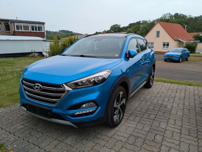 Gebraucht Hyundai Tucson Style 177 PS (130 kW) 2017 Blau SUV