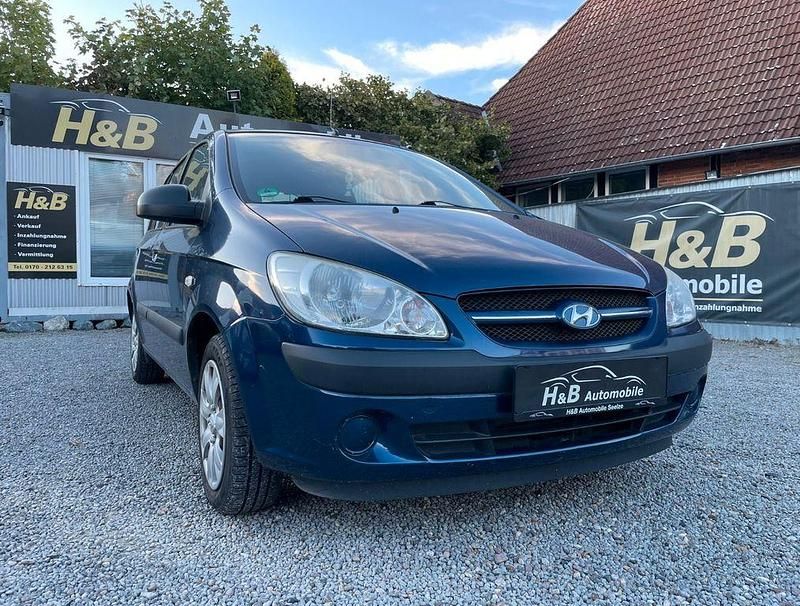 Blau Gebraucht 2008 Hyundai Getz Team Kleinwagen | 590 € (Superpreis) - Bild 1/4