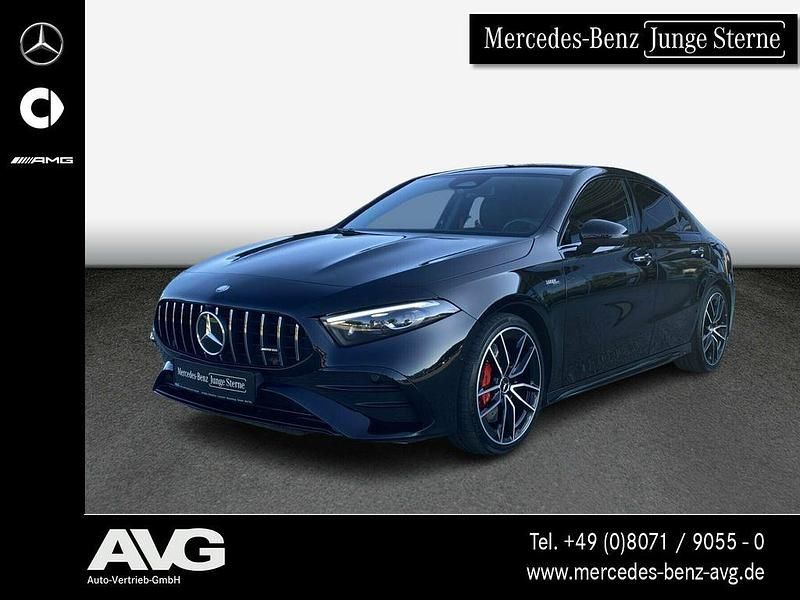 Lack kosmosschwarz Gebraucht 2024 Mercedes A35 AMG Advanced Limousine | 46.800 € (Fairer Preis) - Bild 1/4