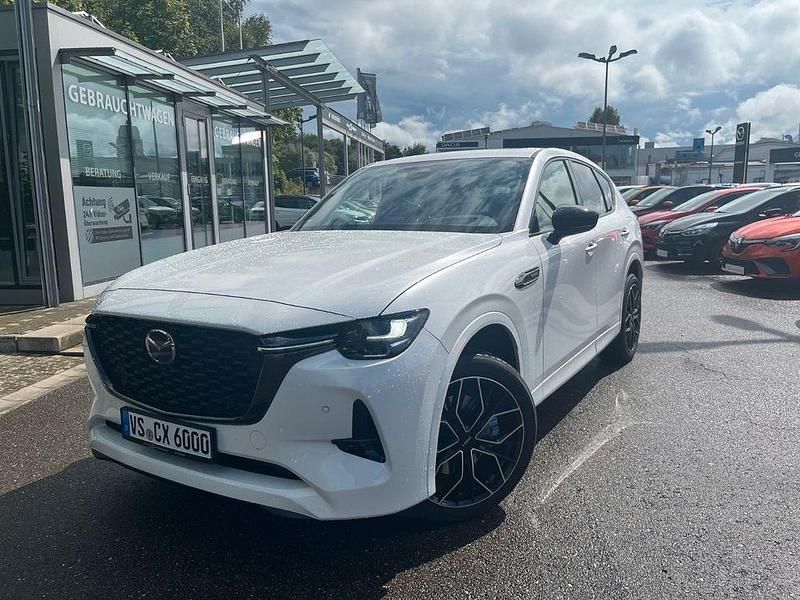 Rhodium white Gebraucht 2025 Mazda CX-60 Homura-Line SUV | 53.990 € - Bild 1/4