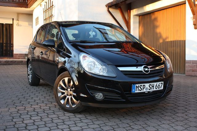 Schwarz metallic Gebraucht 2010 Opel Corsa Edition Kleinwagen | 8.500 € - Bild 1/4