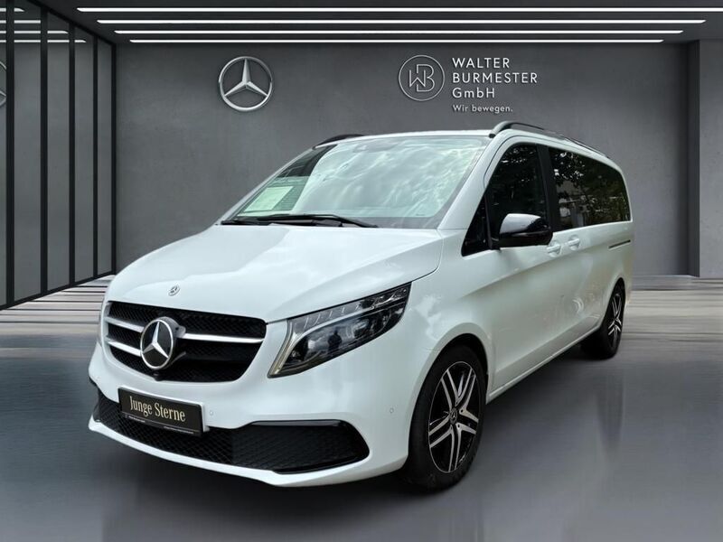 Bergkristallweiß metallic Gebraucht 2023 Mercedes V300 Avantgarde Edition Van / Kleinbus | 66.480 € (Fairer Preis) - Bild 1/4
