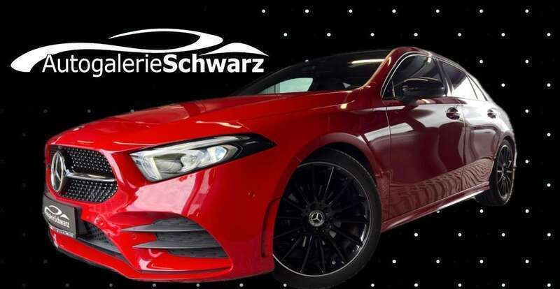 Amg jupiterrot (sonderlack) Gebraucht 2019 Mercedes A200 AMG Limousine | 27.540 € (Fairer Preis) - Bild 1/3
