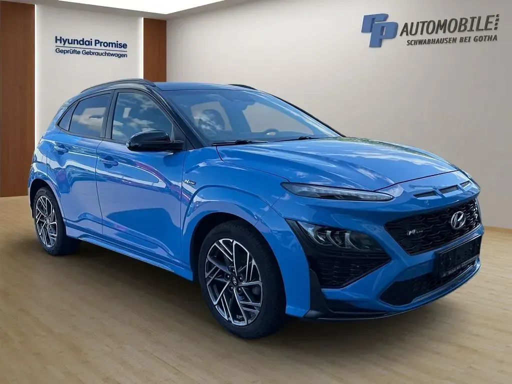 Gebraucht Hyundai Kona N Line 120 PS (88 kW) 2022 Blau SUV