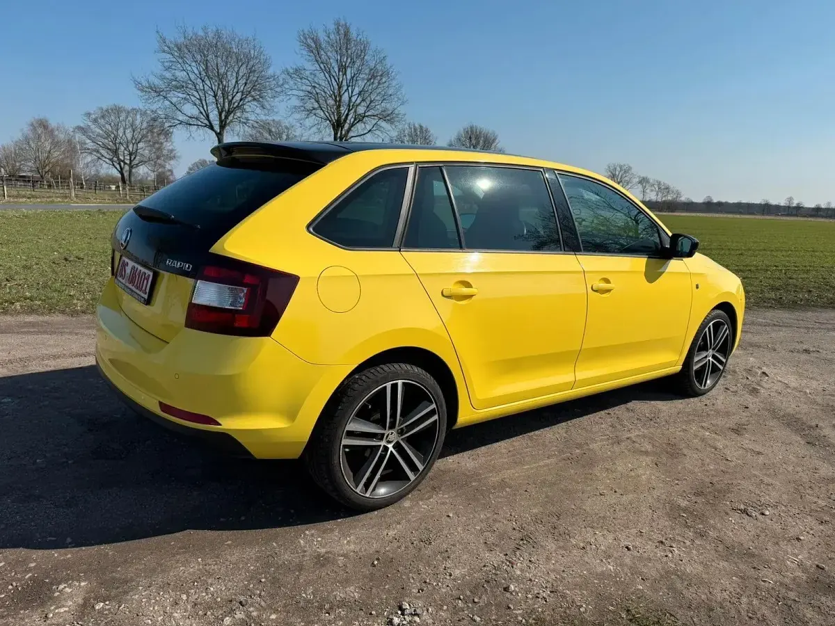 Gebraucht Skoda Rapid Ambition 86 PS (63 kW) 2014 Gelb Kleinwagen