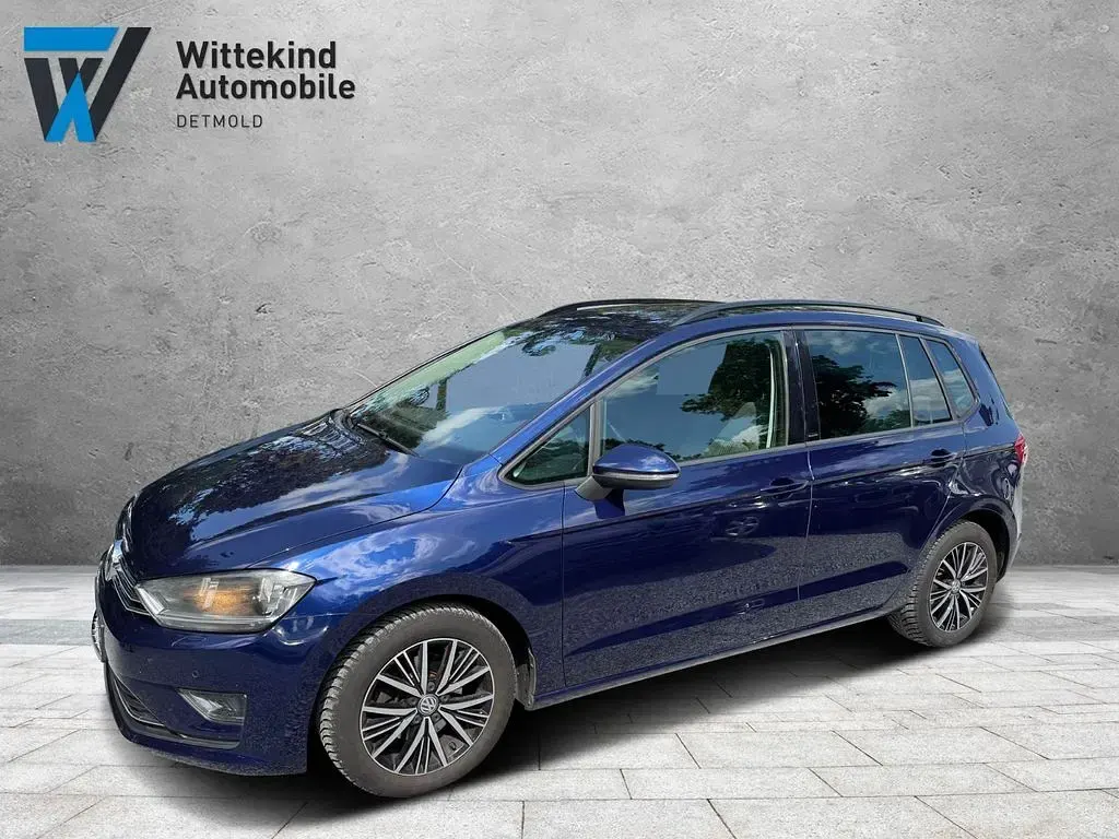 Gebraucht VW Golf Sportsvan Allstar 125 PS (91 kW) 2017 Blau Van / Kleinbus