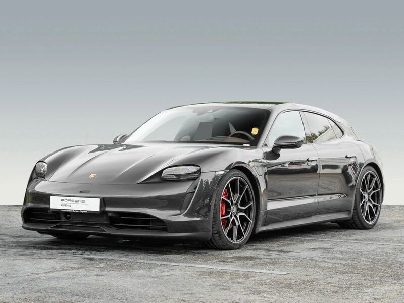 Vulkangraumetallic Gebraucht 2023 Porsche Taycan 4S Sport Turismo Limousine | 91.000 € - Bild 1/4