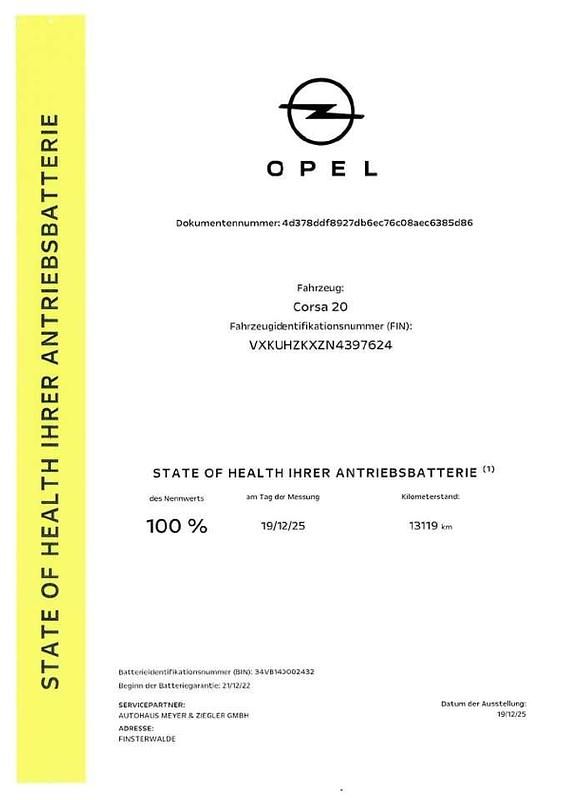 Gebraucht Opel Corsa-e Edition 100 kW (136 PS) 2022 Diamant schwarz Kleinwagen