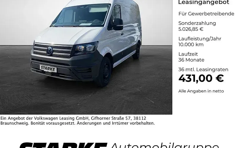 Neu VW Crafter 140 PS (102 kW) 2026 Weiß Van
