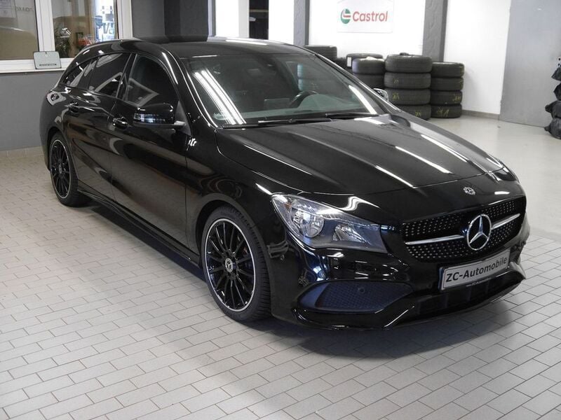 Nachtschwarz unilack Gebraucht 2018 Mercedes CLA220 Shooting Brake AMG Kombi | 18.950 € (Guter Preis) - Bild 1/4