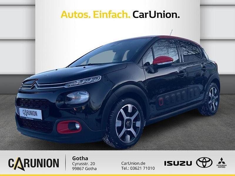 Schwarz Gebraucht 2019 Citroën C3 PureTech Kleinwagen | 11.590 € (Fairer Preis) - Bild 1/4