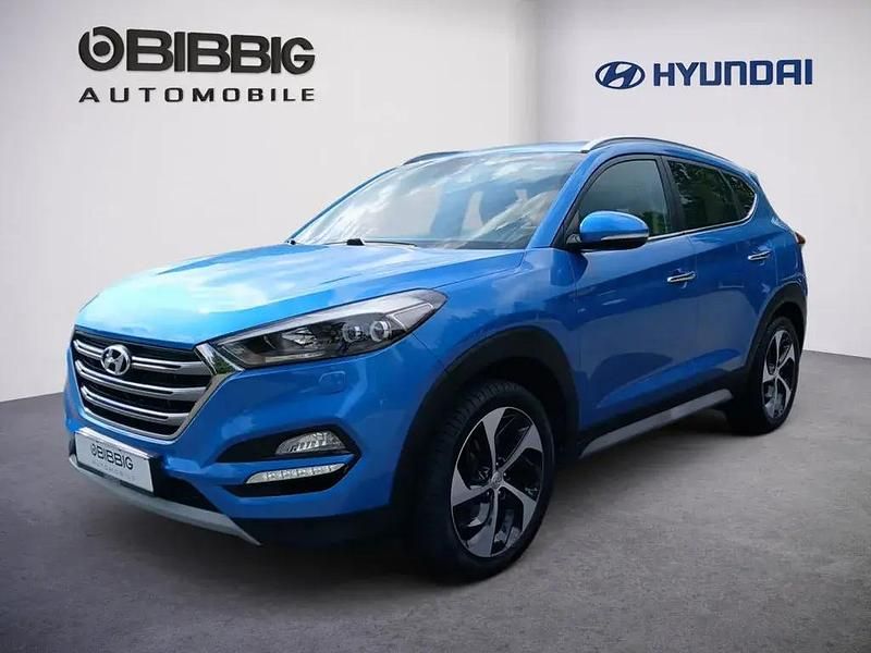 Blau Gebraucht 2017 Hyundai Tucson Passion Plus SUV | 17.990 € (Fairer Preis) - Bild 1/3