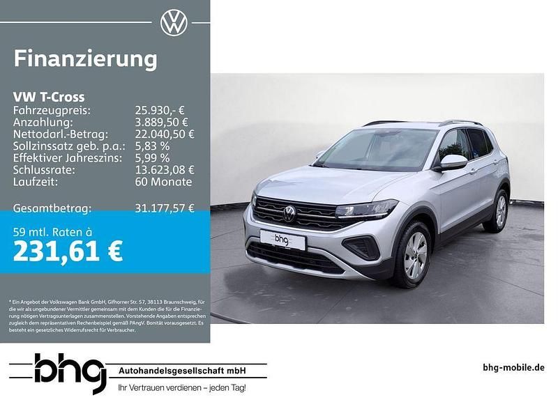 Silber Gebraucht 2024 VW T-Cross Life SUV | 25.930 € (Fairer Preis) - Bild 1/4