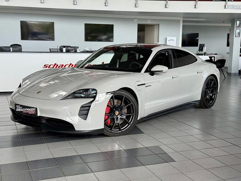 Grau Gebraucht 2023 Porsche Taycan Limousine | 84.990 € - Bild 1/4