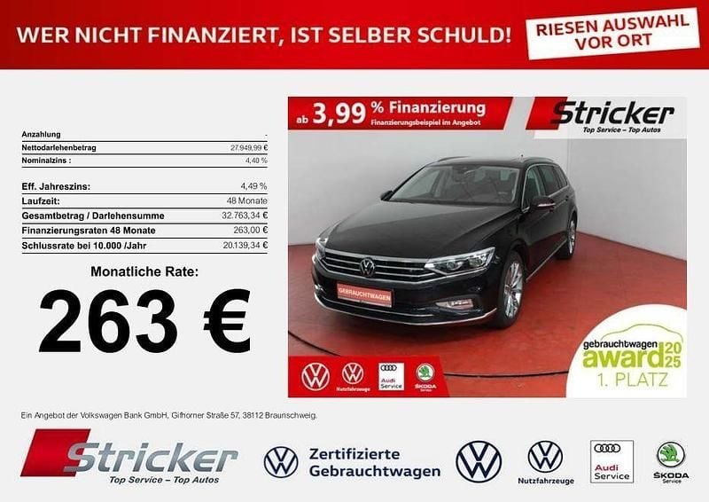 Gebraucht VW Passat Elegance 190 PS (139 kW) 2023 Deep black perleffekt (metallic) Kombi