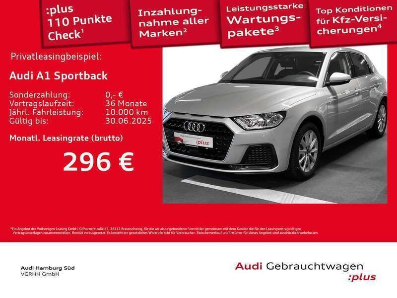 N8 tausilber metallic Gebraucht 2025 Audi A1 Advanced Kleinwagen | 22.440 € (Superpreis) - Bild 1/3